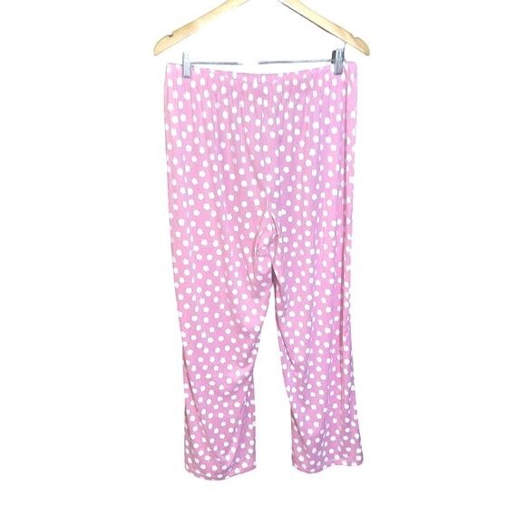 Kate Spade New York Womens Pink With White Flower Print Pajama Set Size XL - Picture 4 of 9